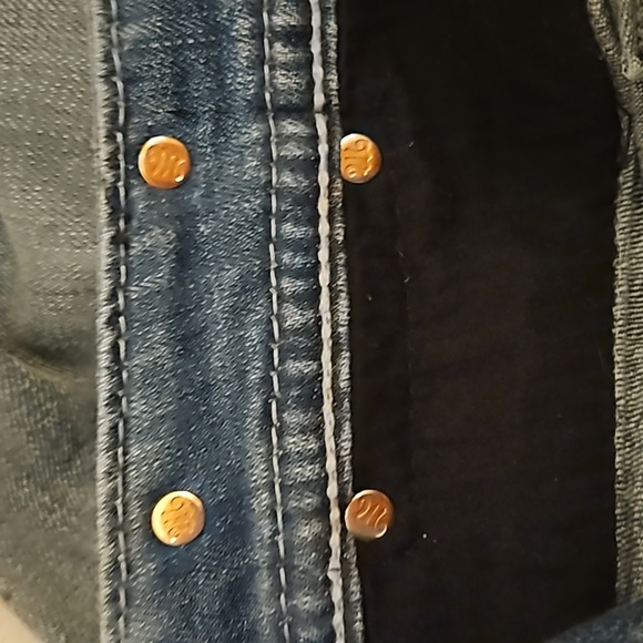 MISS ME Lace JE8005B2L Bootcut Light Wash Lowrise Jeans - Picture 7 of 11